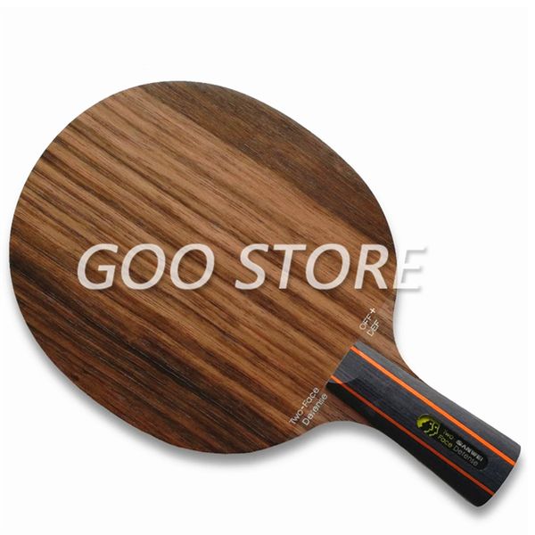 Tênis de mesa RAQUETS SANWEI DOIS FACOS DE DEFENSÃO ATAÇÃO DE BLATE DEFEMPEDENTE EBONY HINOKI SUPERFÍCIE SANWEI PING PONG RACTET BAT PAGDLE 230821