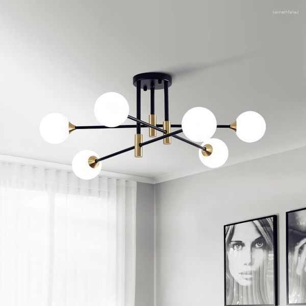 Anhängerlampen Nordic Modern Magic Bean Kronleuchter minimalistischer Restaurant Schlafzimmer Deckenleuchte kreative Atmosphäre Zuhause Wohnzimmer