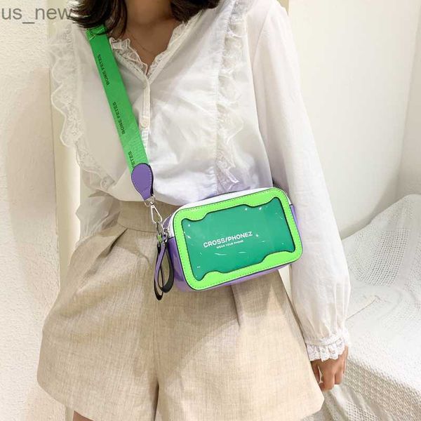 Totes Bolsa feminina transparente 2022 Trend Flap Lady Crossbody Bags for Women Summer Woman Mulse Mensageiro Jelly Saco de ombro feminino HKD230822