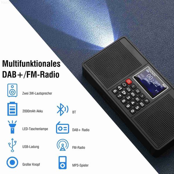 Lautsprecher tragbare Radios AM Digital Radiomusik Wiedergabe wiederaufladbare Stereo -Bluetooth -Lautsprecher R230608 L230822