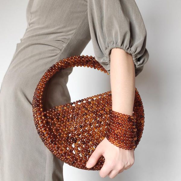 Вечерние сумки мода акриловые бисеровины женские сумочки круглые бисера