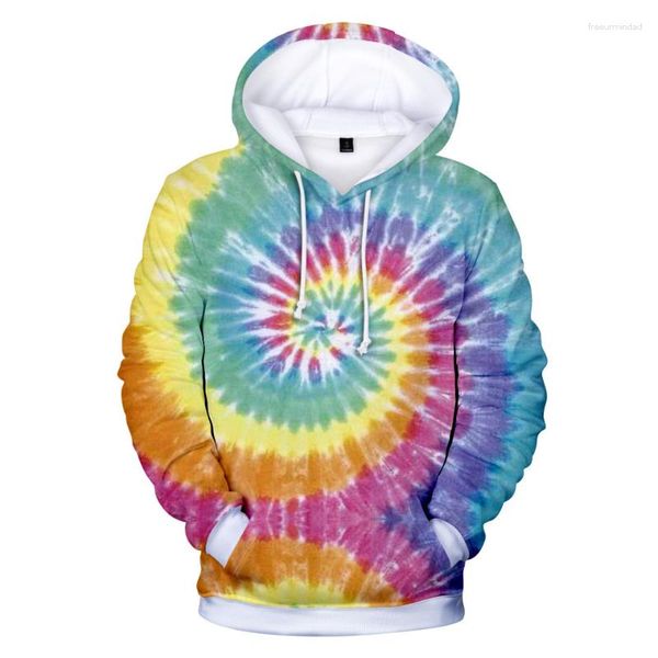 Erkek Hoodies y2k giyim çocukları Tie boya 3d baskı kapüşonlu sweatshirt kadınlar erkekler moda kişiliği harajuku renkli ceket erkek kız