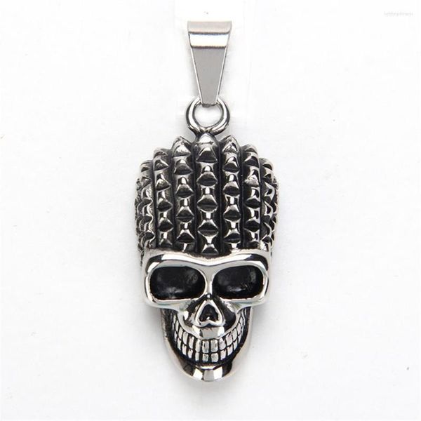 Collane a pendente punk gothic maschi femminile tono di colore argento 316l in acciaio inossidabile