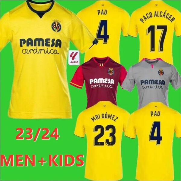 2023 2024 Вильярреал CF RIQUELME # 8 Футбольные майки 23 24 100-летие GUILLE FRANCO # 99 PAU Retro GERARD PACO ALCACER CAMISETA DIA