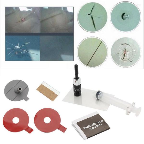 Autowaschlösungen Windschutzscheibe Reparatur Kit Casement Cracked Tool Kleber DIY Safety Glas Aufkleber Auto