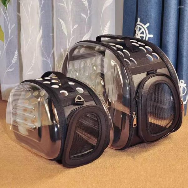 Transportadoras de gatos fofas espacial transportador de viagem transportador externo backpack de gaiola de gaiola de gaiola respirável portátil Mochilas Pet Transportador