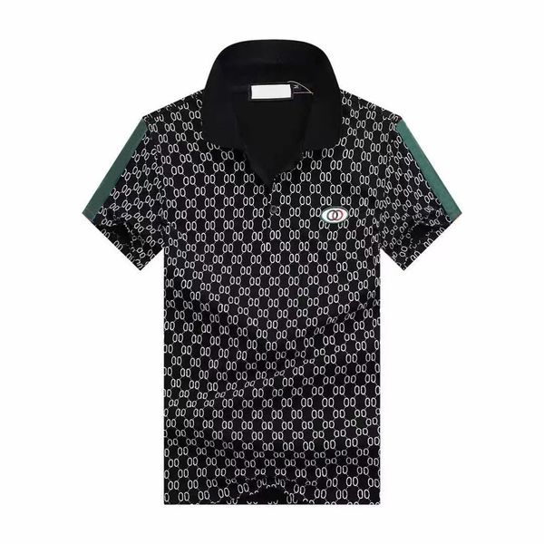 Designer Polo Shirts Men Men Polos de luxo Casual Mens camiseta de serpente de abelhas impressão bordada moda de rua