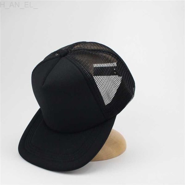 Black Plain Mesh Snapback Caps Hut Herren Baseball Cap Unisex Gorras Hip Hop Snapbacks Mesh Sun Hats L230823