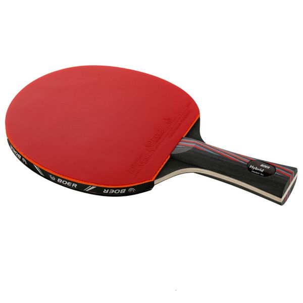 Tênis de tênis Raquets Boer Racket Longa alça curta de 52 camadas Treinamento de paddle de pingue -pongue de pingue -mar com bolsa de armazenamento 230822