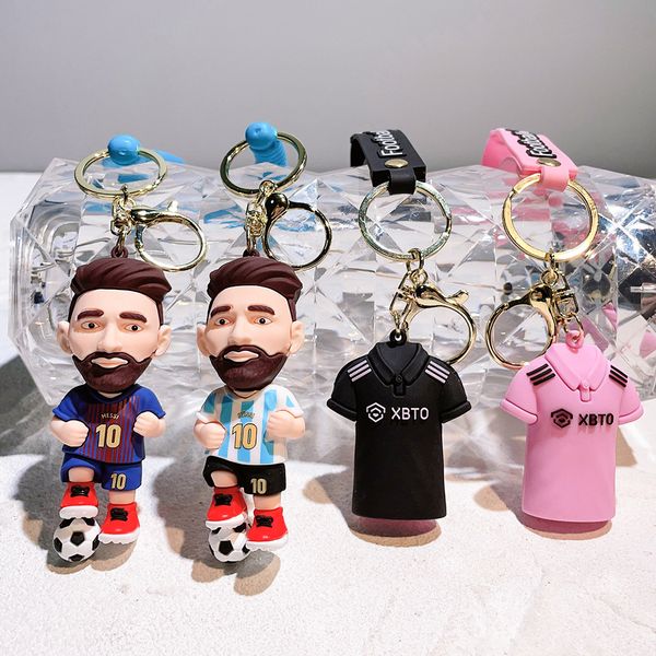 Fußball Kleidung Puppe Schlüsselanhänger Anime Peripherie handgemachte Schlüsselanhänger Fan Geschenk Unisex Student Tasche Anhänger