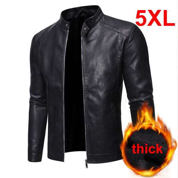 Trench de trincheira masculina Mens jaqueta de couro PU MOTORCYCHER JACETAS HOMENS AUTOMN WINTUN WILL BLAT Black Outdoor Outwear Coats 5xl Plus Szie 230822