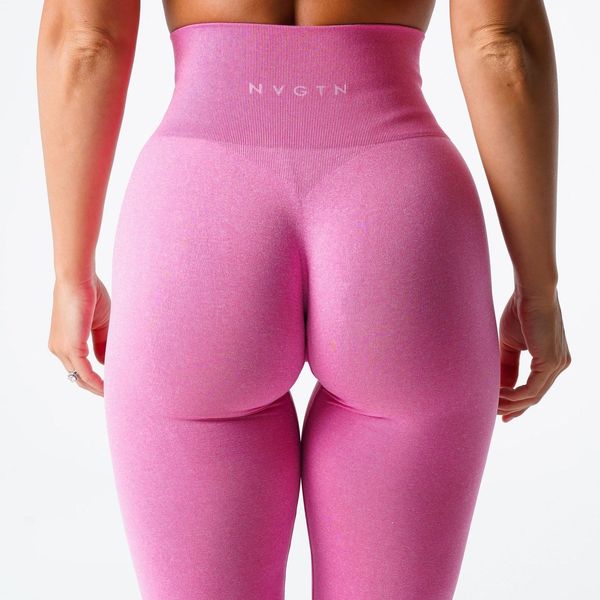 Leggings femininas nvgtn Bordado NV Leggings perfeitos O treino feminino Wear Gym Gym Soft Yoga calça de fitness Fitness Push Up Sports Legins 230823