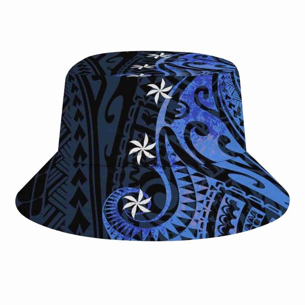 Impressão 3D Padrão de arte vintage Hat Hat Polynesian Party Fisherman Hat Hat Leisure Moda Shading Hat Crie seu próprio chapéu HKD230823