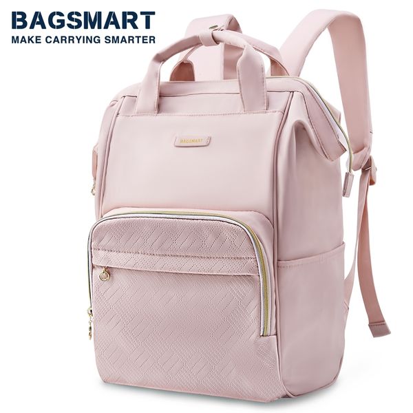 Sacos escolares BAGSMART 50L para meninas laptop mochila mulheres viagens mochilas de negócios grande 40x20 cabine mochila ryanair 230823