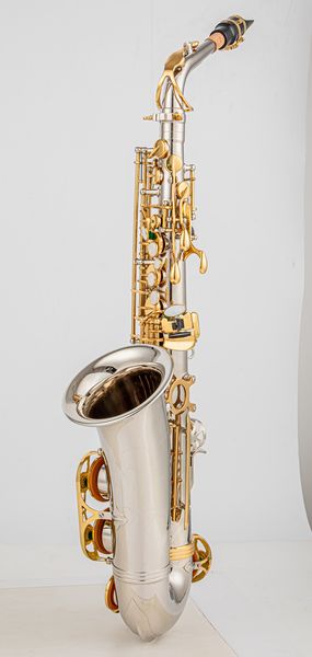 JUPITER JAS-1100 Nuovo Arrivo Alto Mib Tune Sassofono Ottone Strumento Musicale Lacca Oro Sax Con Custodia Bocchino Spedizione Gratuita