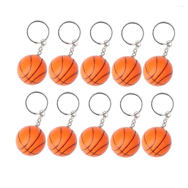 Embrulho de presentes 10pcs Basketball Keychain Sports Key Ring Ring Gifts Festas de aniversário FAVORES