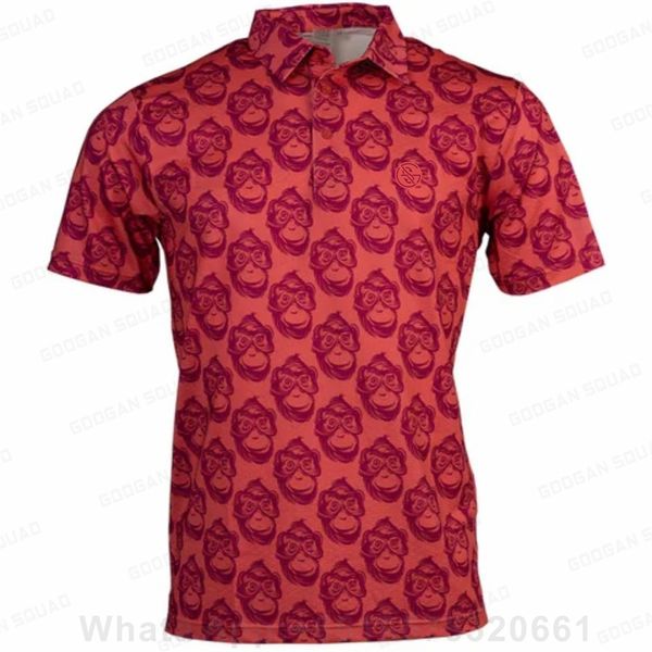 Polos maschile maschili a maniche corte di alta qualità da golf polo golf golf pallavolo a secco badminton sports polo shirt stampare abbigliamento casual 230823