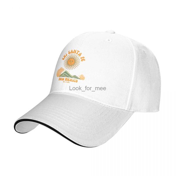 Retro dos anos sessenta esqui santa fé Novo mexico textão laranja- ski retro / ski vintage Cap bonitos chapéus de sol para mulheres HKD230823