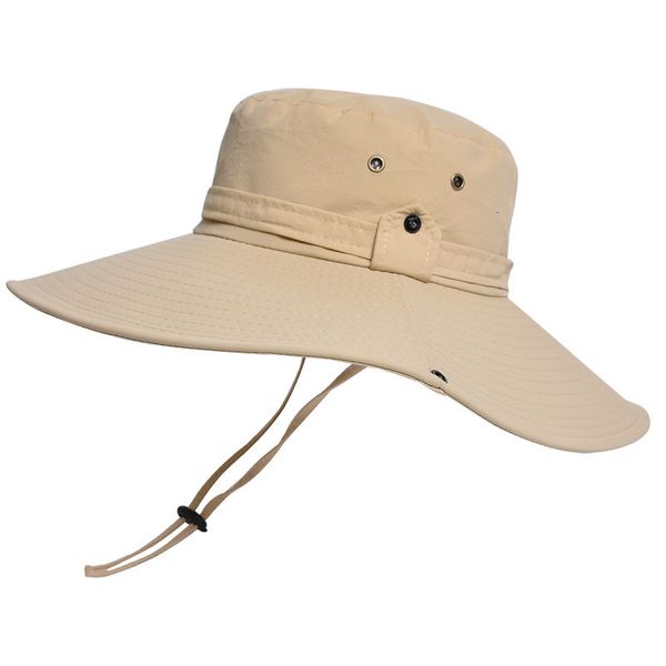 Беретские водонепроницаемые шляпы для мужчин Лето УФ -защита Солнца длинно шириной край -буони шапочки мужчина на открытом воздухе.