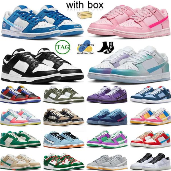 Лучшие качественные дизайнерские повседневные туфли 2023 с коробкой Panda Pink Born x Выросшие разблокируют ваше пространство Jarritos Мужчины Женщины Lobster Dhgate Trainers975