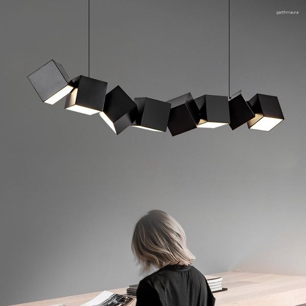 Lampadiers designer lampada a ciondolo a ciondolo moderno ristorante minimalista del salotto creativo nordico tavolo da pranzo tavolo da pranzo bar