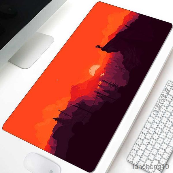 Mouse Pads Pad Pad Pad Novo Computador Grande XXL Pad Pad Mousepads Floresta Anime Soft Laptop Carpet Camundongos Pad R230823