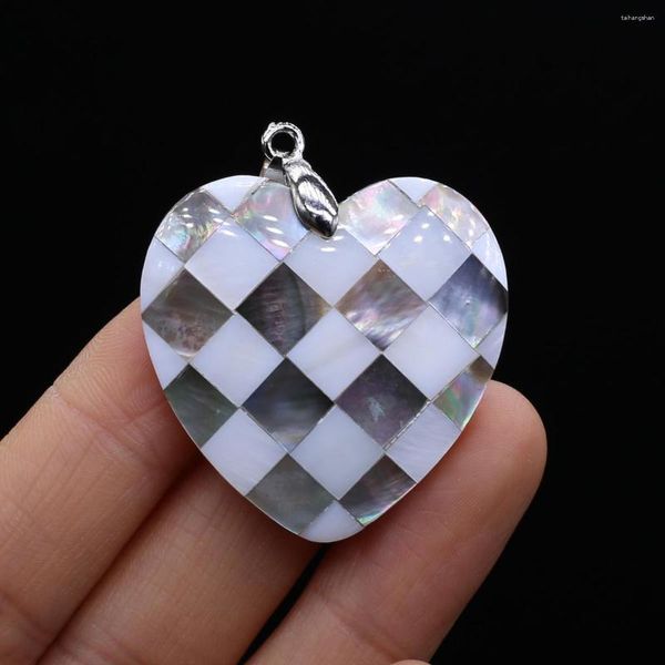 HEUTENTEN HALSKEISE Natürliche Muschelmosaik Exquisites herzförmige Muschelschalme für Schmuck Herstellung von DIY-Halsketten-Accessoire