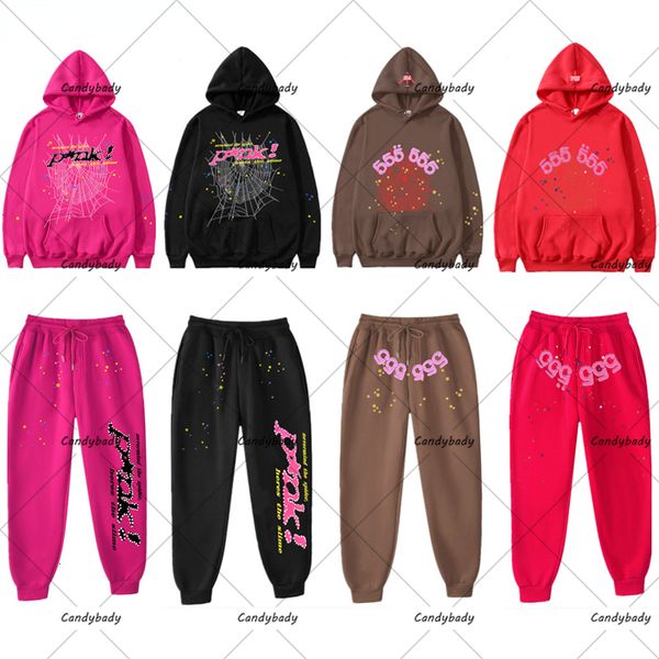 Erkeklerin hoodies sweatshirts amerikan modaya uygun hip hop mektupları örümcek baskılı süveter hoodie spor takım elbise punk tarzı gençlik moda gevşek 230823