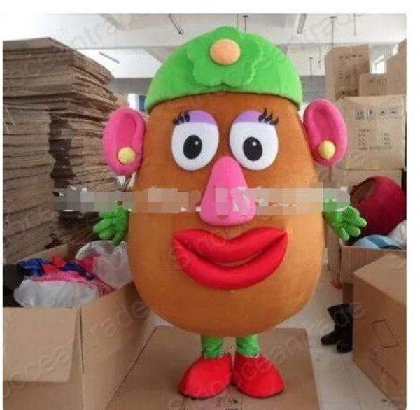 Mrs. Potato Maskottchen Kostüme Halloween Kostüm Maskottchen Kostüme Halloween Kostüm Fany