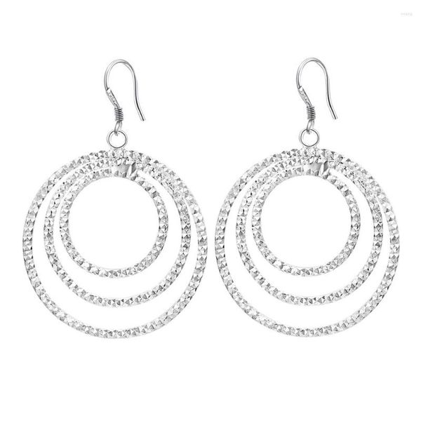 Orecchini a pennaglie all'ingrosso Silver Colore Silver di alta qualità Donne carine Eleganti Charms Wedding Classic Jewelry Gift