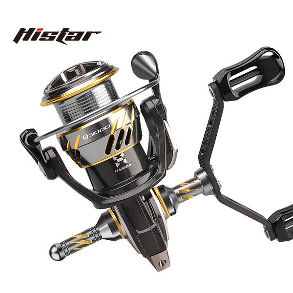 Accessori per la pesca Histar Long Casting 5.2 1 Potenza di resistenza ad alto rapporto 4,5 kg 7 1 bb gamba a doppia fibra di carbonio Aurora Rull 230822 230822