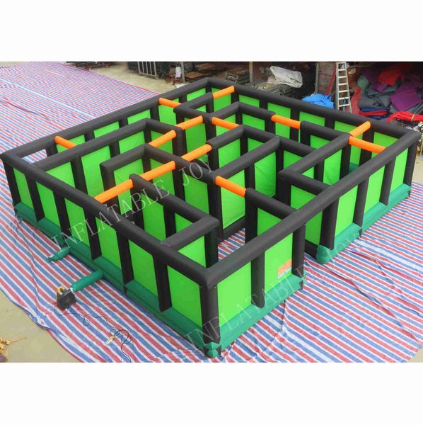 8x8x2m attività personalizzate gigante gonfiabile labirinto laser tag gioco labirinto puzzle campo