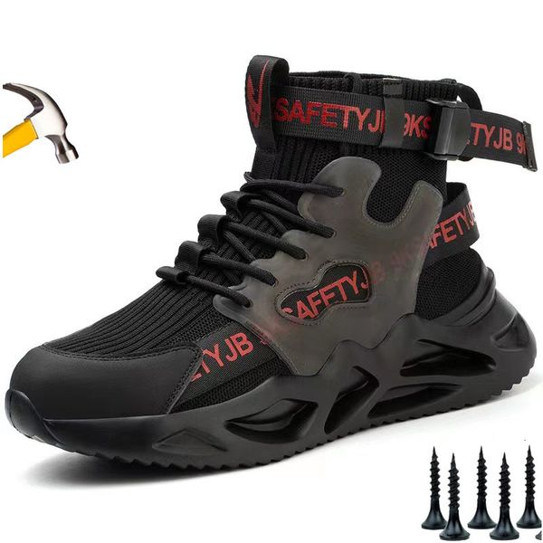 Scarpe di sicurezza Topfight High Cut Labour Work Sneaker da maschio da uomo Stivale maschi Indistruttibili calzature indistruttibili 230822