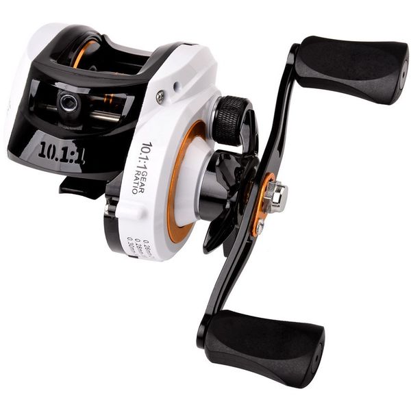 Acessórios de pesca Baitcast Reel 18 1BB 10.1 1 Razão de engrenagem 10 kg Drag Power Branco preto esquerdo esquerdo isca de isca marinha marinho pesca 230822