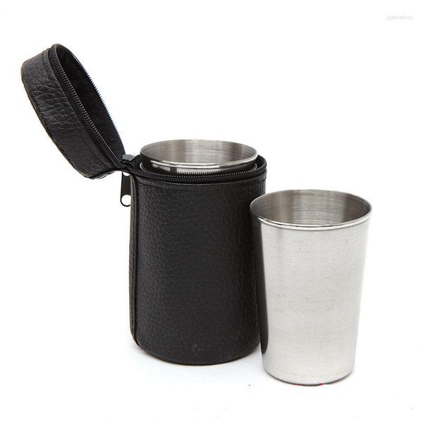 Tazze di piattini mini acciaio inossidabile esterno pratico 30/70/180/320 ml di bicchieri per bevande portatili per bevande da cucina da cucina per casa accessorio
