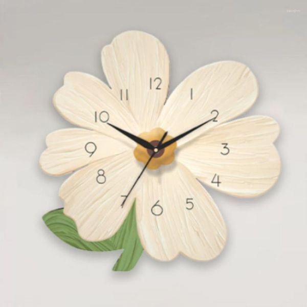 Настенные часы Большие современные классические милые моды уникальные часы столовая цветок не тикающий horloge murale домашний украшение