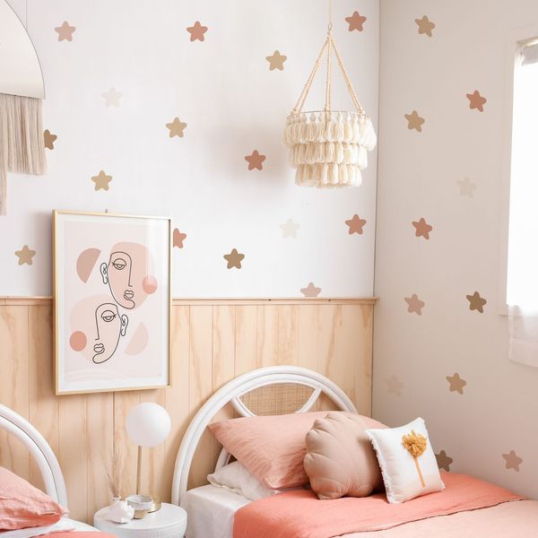 Наклейки на стены бохо, творческие звезды для детской комнаты, детские мальчики, украшения обои, нордические депинчики 230822