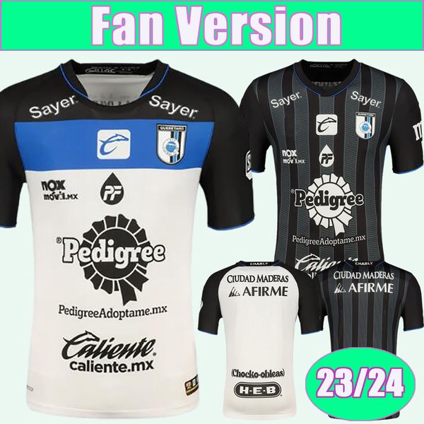 23 24 Queretaro Mens Soccer Jersey Manzanarez E. Gularte R. Lopez J. Montecinos Sandoval Lertora Sanvezzo M. Garcia Jordan J. Perlaza All Away Shirts Uniforms