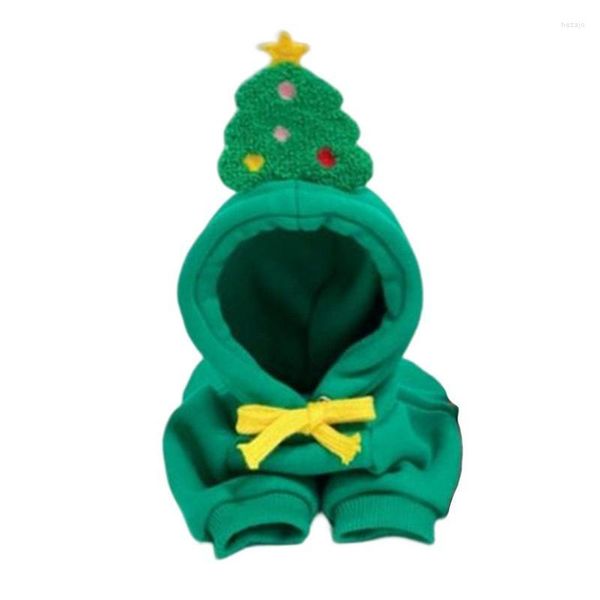 Katzenkostüme Grüne Haustier Hoodie Pullover Weihnachtswetter Kleidung Pullovershirt Hunde Outfit Oberbekleidung für Welpen