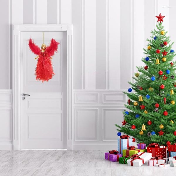 Decorazioni natalizie angeli peluche ornamenti appesi per interni ed esterni - alberi perfetti feste di finestre pareti di più