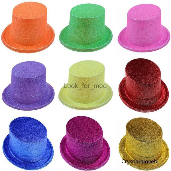 10 pezzi Vendita calda Accessori Halloween Cappello Carnival Flat Top Dust Hat Hat Hat Supplies Caps HKD230823