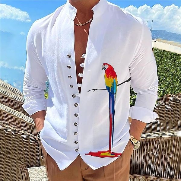 Camicie casual maschile primaverile autunno 100%in lino di cotone camicie da uomo a maniche lunghe con stile a colore solido stile casual stile plus size 230822