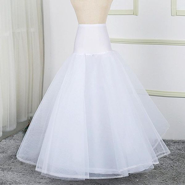 Röcke reiblose Petticoats Crinoline Slips Unterrocks Bodenlänge für Brautkleid weiße Frauen