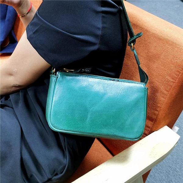 Sacchetti da sera Fashion Cow Skin Spalla Borsa di lusso Soft Cow in Messenger Borse Messenger Ladies Crossbody Female Shopping Bolsas