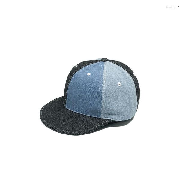 Top Caps 2023 Yetişkin Kaykay Denim Beyzbol Kapağı Tek Parça Snapback Düz Casquette Hats Askeri Spirou Kovboy Şapkası