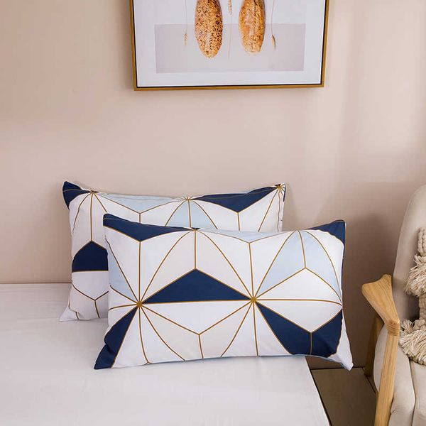 Set di biancheria da letto Set di biancheria da letto moderno con stampa geometrica Set copripiumino di dimensioni morbide e confortevoli Set di biancheria da letto singoli matrimoniali economici e durevoli