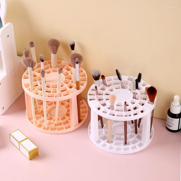 Aufbewahrungsboxen 1pc Multifunktion mit großer Kapazität Kosmetischer Bürstenhalter Make-up Lufttrocknen Rack Tischstift Pinsel Organizer