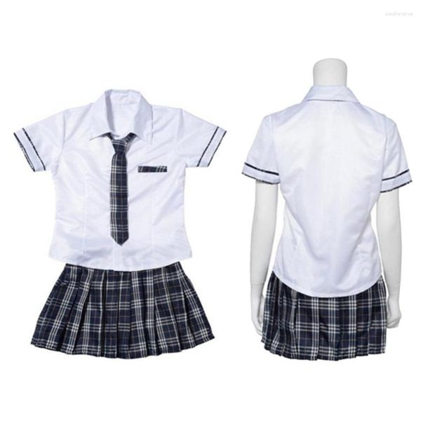 Set di abbigliamento cosplay studente jk uniforme abito set giapponese marinaio scuola piena costume a-line gonna coreana alta