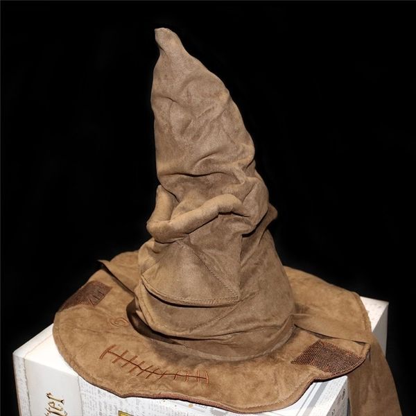 Chapéus de festa Filmes de moda bruxa mago chapéu olho de triagem chapéu de couro de shalloween adereços de festa vestido hat up masculino cosplay figuring acessórios 230822