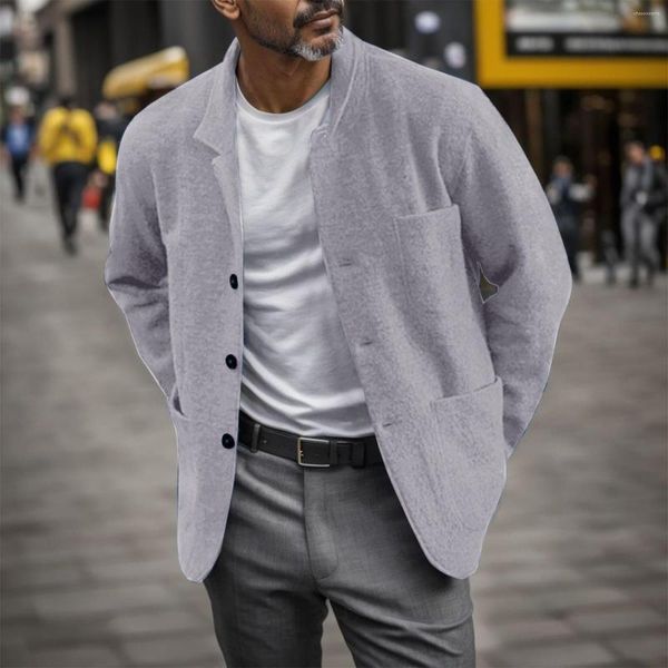 Jackets masculinos Men Blazer Jacket Casaco de outono casual Slim Fit Terno Designer Fashion Streetwear Roupas de roupas